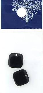 Resinate Plate Part Square Black 2pc