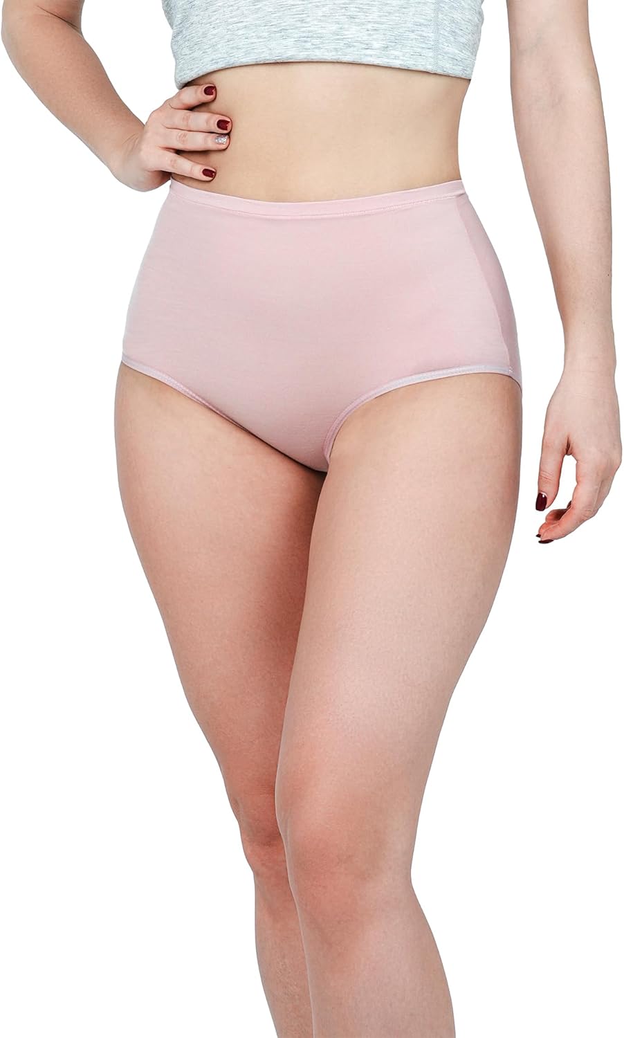 METARINO Women's Athletic Underwear Panties Soft 15.5 Micron Merino Wool Sports Active High Waisted Briefs