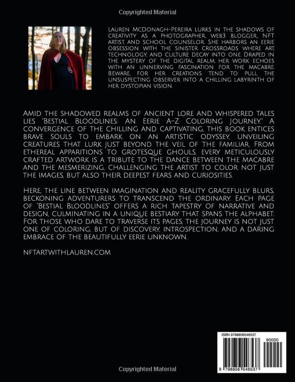 Miniatura 2 de Bestial Bloodlines An Eerie A-Z Coloring Journey for the Brave (Creepy Coloring Pages for Creepy People)