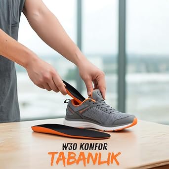 W40 Ark Destekli Tabanlık Rahat Tabanlık Rahat Konforlu Yumuşak Topuk Destekli İç Tabanlığı Siyah 41-43