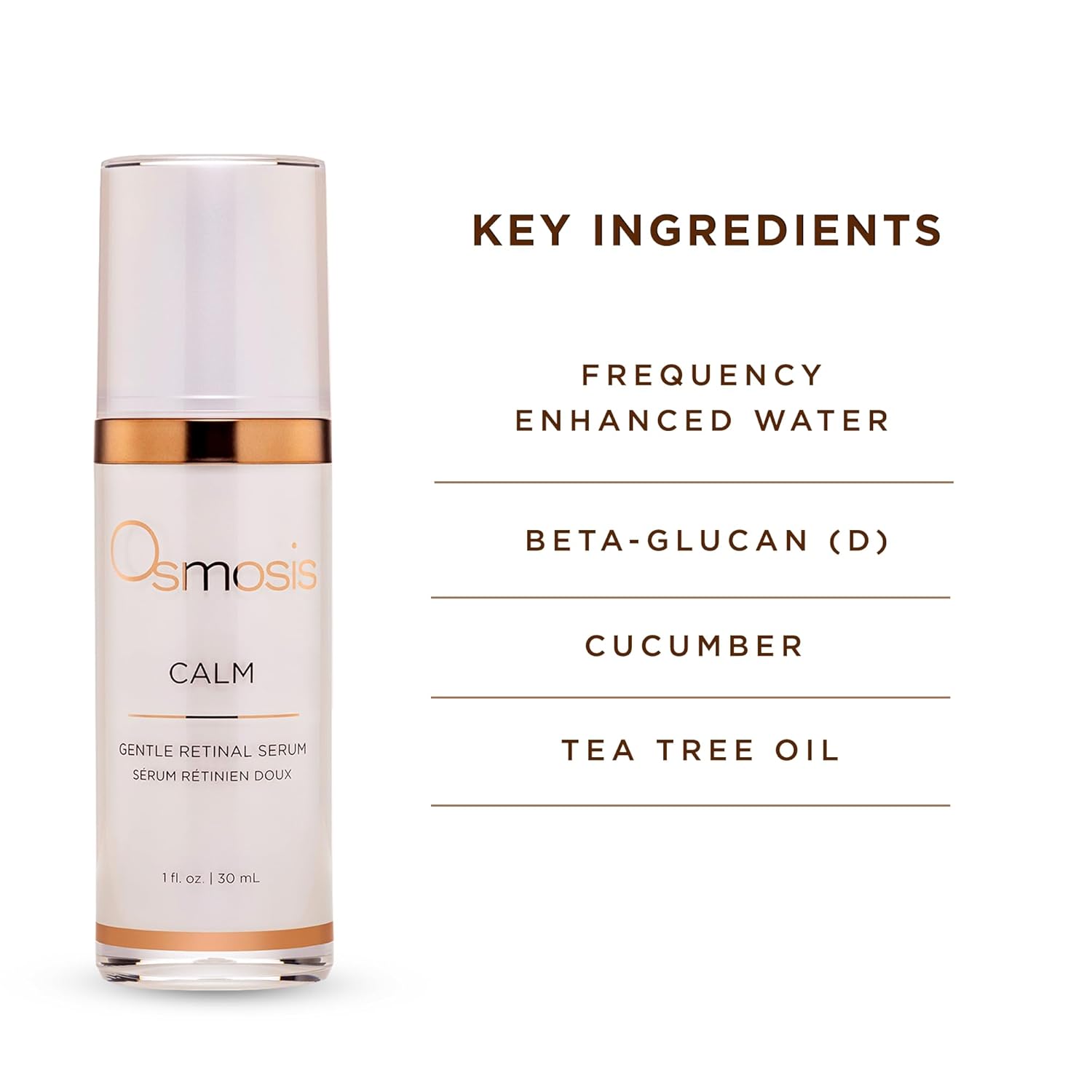 Osmosis CALM Gentle Retinal Facial Serum with Soothing Vitamin A for Aging, Sensitive, Dry, Irritated and Sensitive Skin, 1 Oz