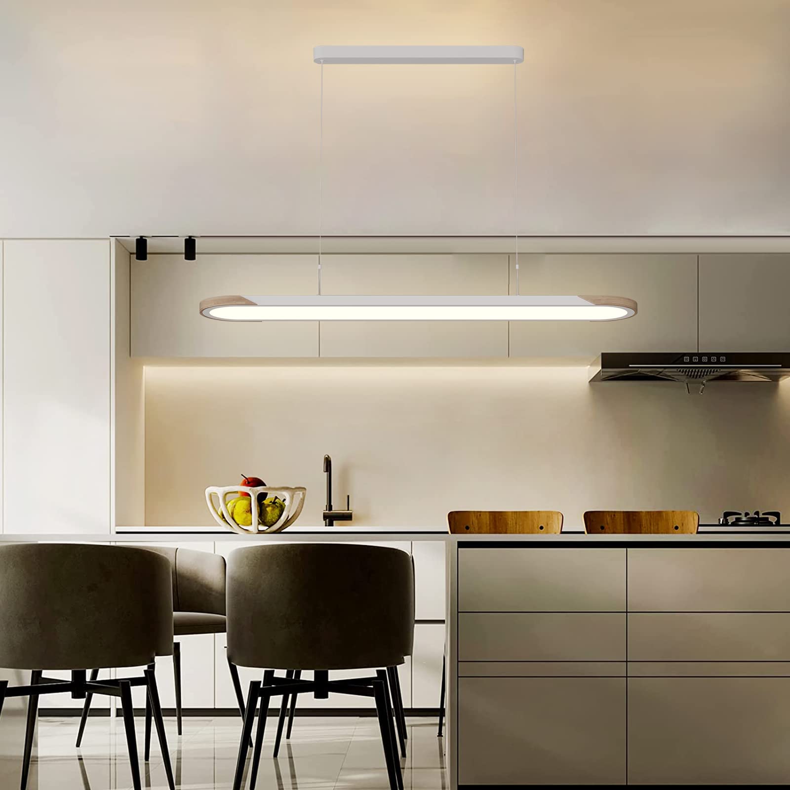 Lampe suspendue pour cuisine dînez sans reflet grâce à l'intensité variable - 8