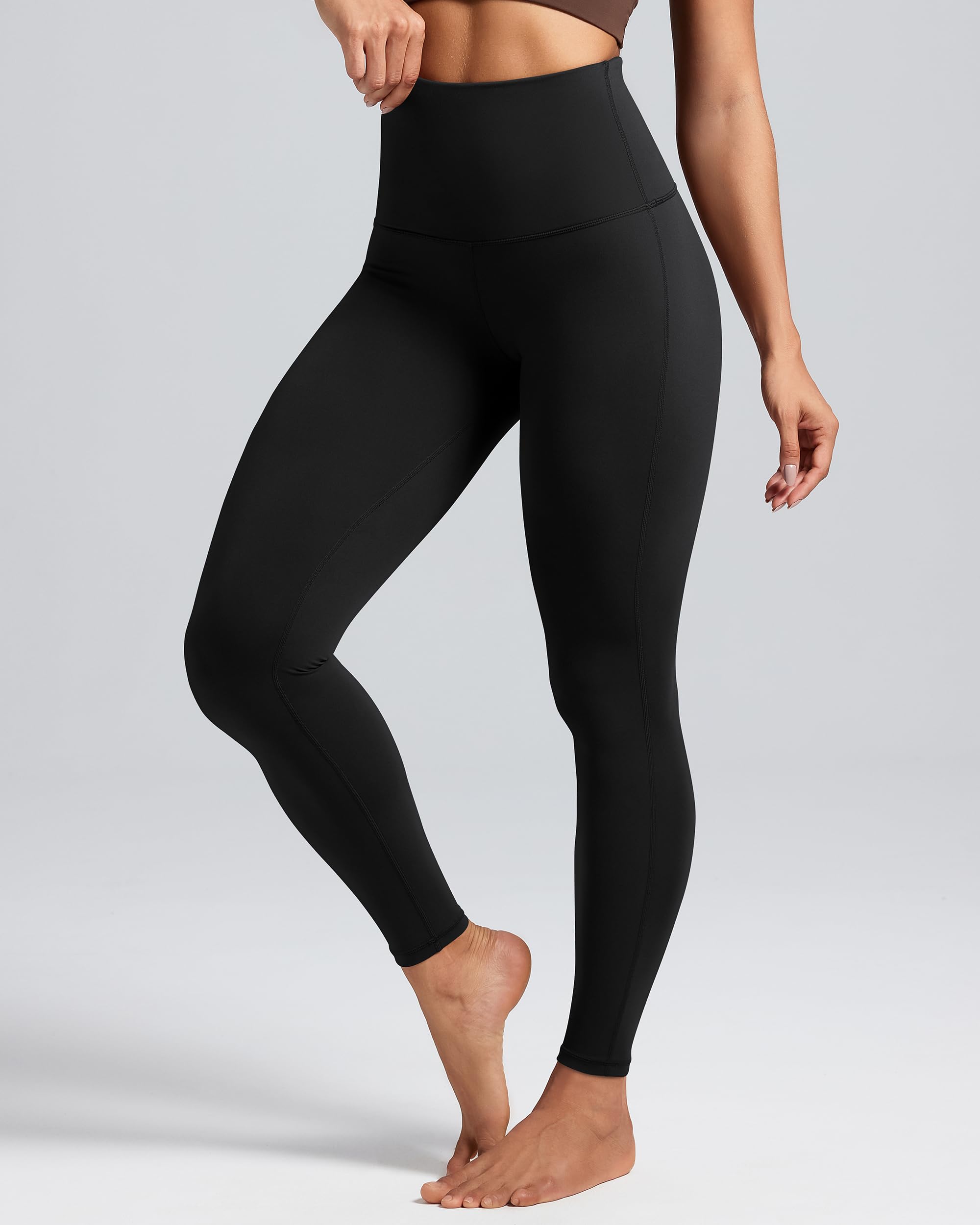QUEENIEKE Damen Yoga Capris Power Flex Mittlere Taille Hosen Laufhose Training Laufende Leggings 55.9 cm