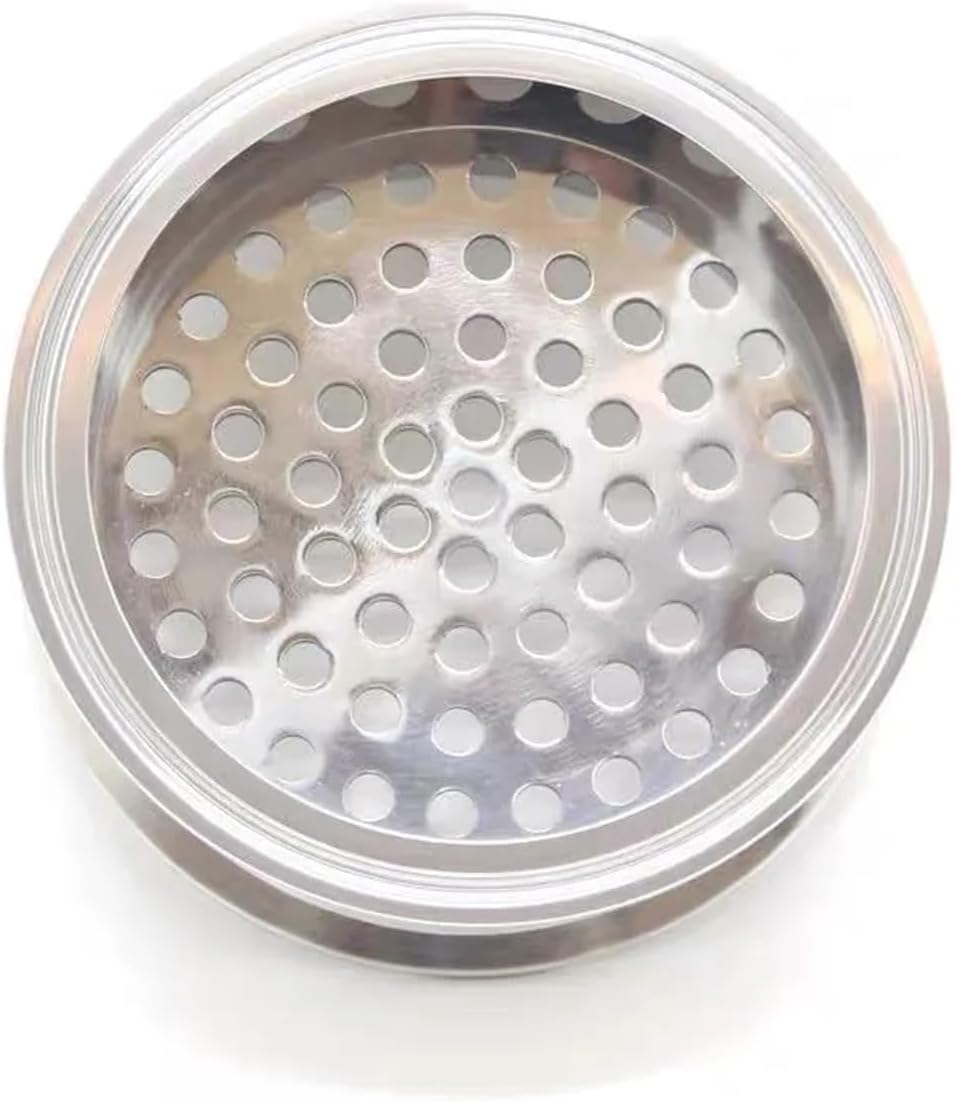 WHYLE Home & Brewing 1.5" 2" 3" 4" 6" SS304 Beer Extractor Filter 6mm Perforated Plate Distill Homebrew Tri Clamp 50.5 64mm Sanitary Stainless Steel Brewing Accessories(2 inch)