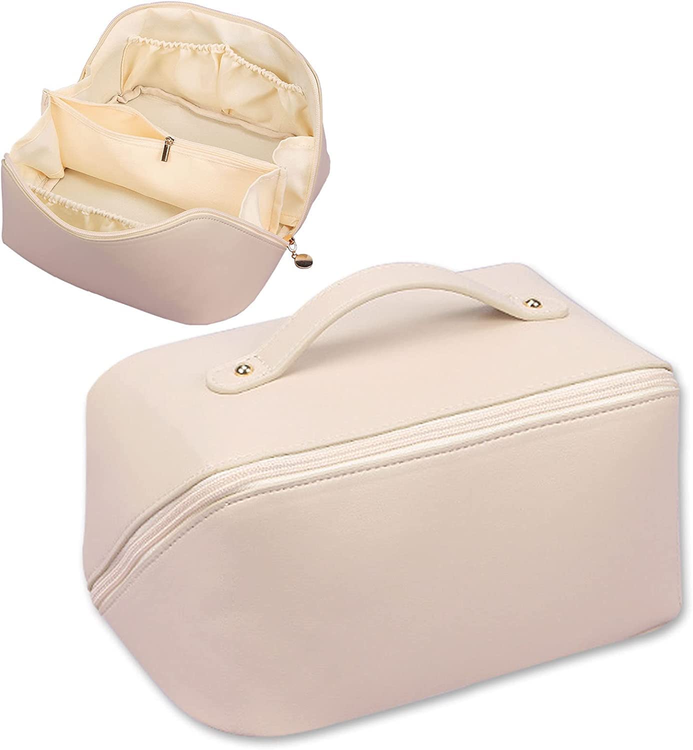 Sweet Caboodles Pu Leather Travel Cosmetic Bag Portable Makeup Bag