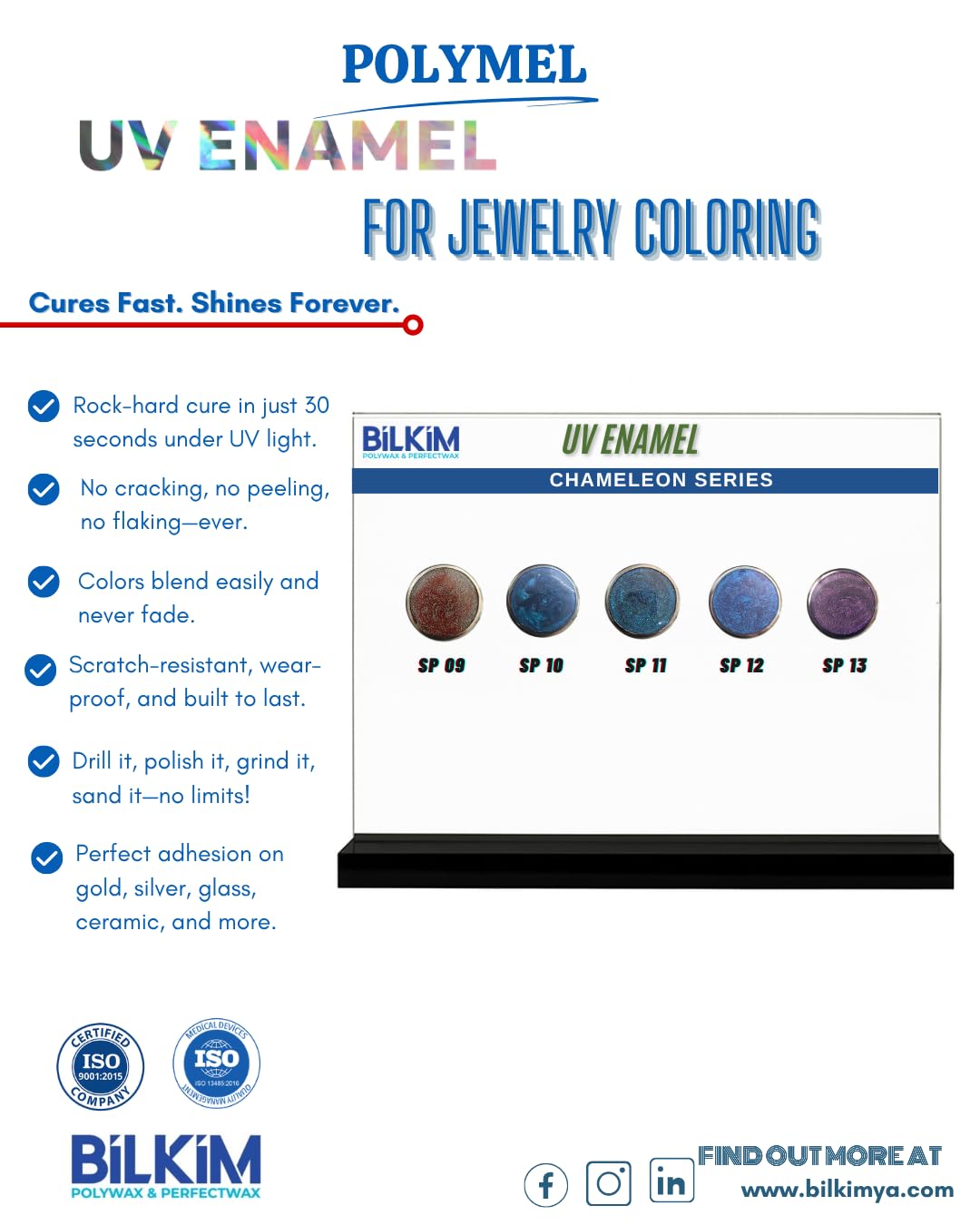 Chameleon Series UV Enamel - Color-Shifting Jewelry Enamel - 20 g - SP09 - Burgundy Red