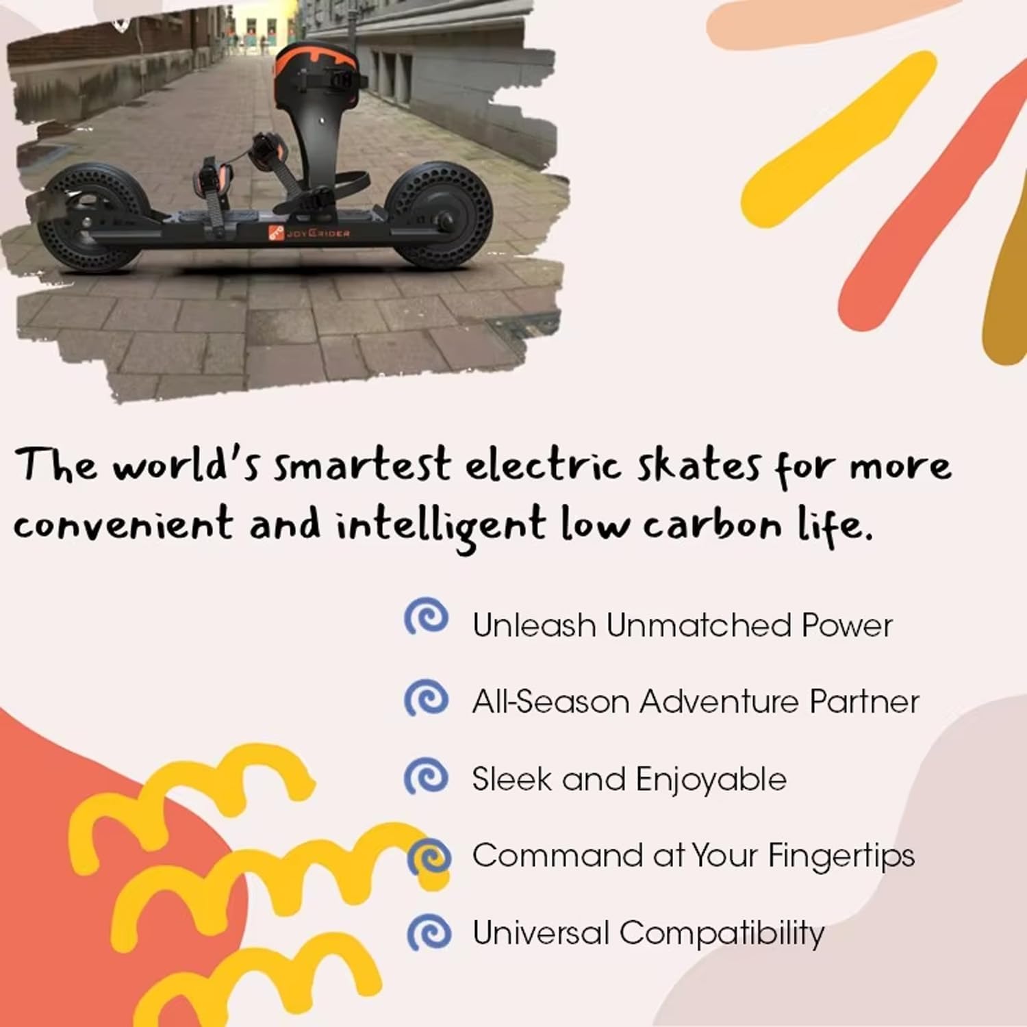 Pattini a rotelle elettrici – Design a due ruote, velocità 25 km/h, scorrimento senza sforzo per parchi all'aperto e attività ricreative
