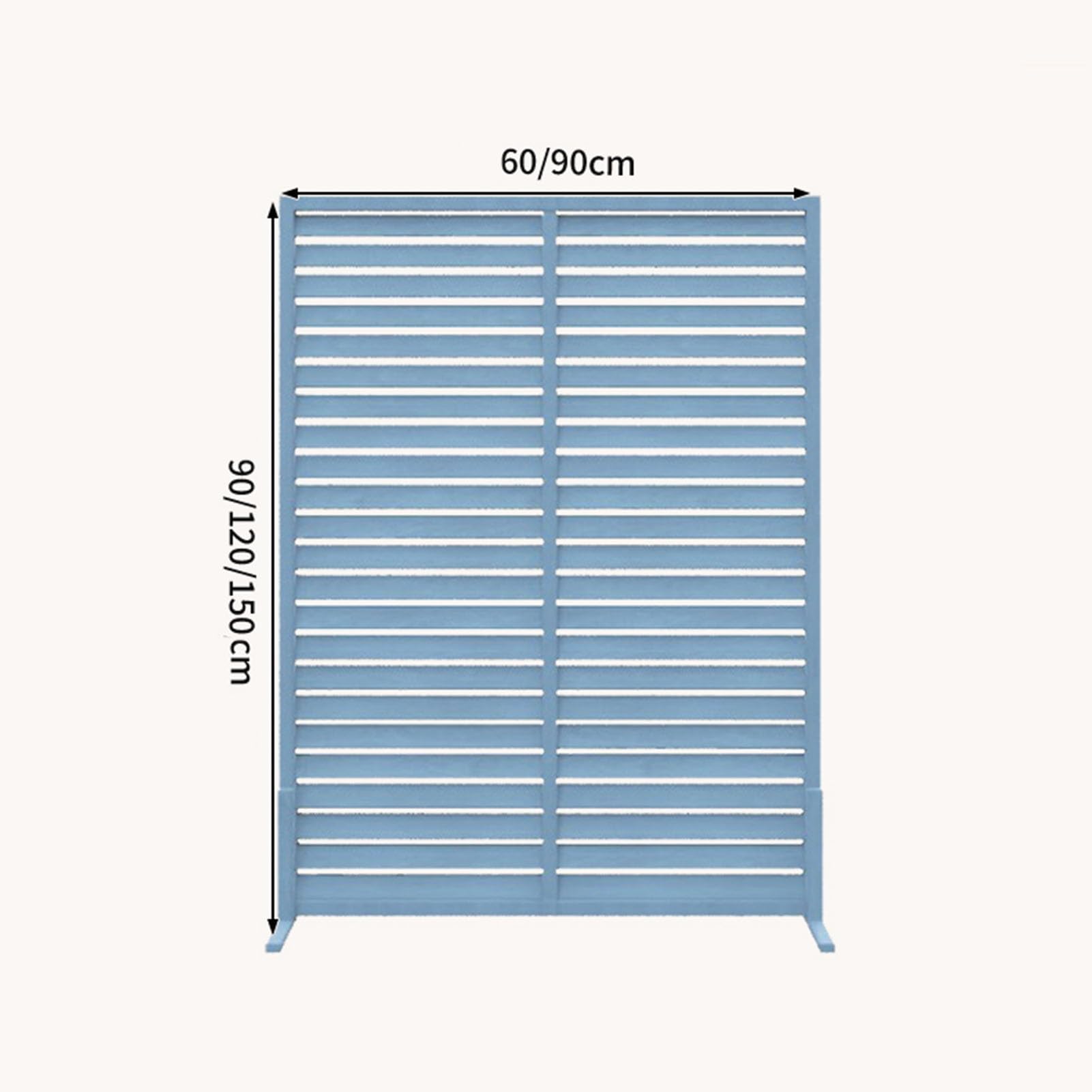 Outdoor - Valla de jardín de madera independiente, paneles expandibles para balcón y patio, divisor decorativo para patio (blanco, 60 x 90 cm)