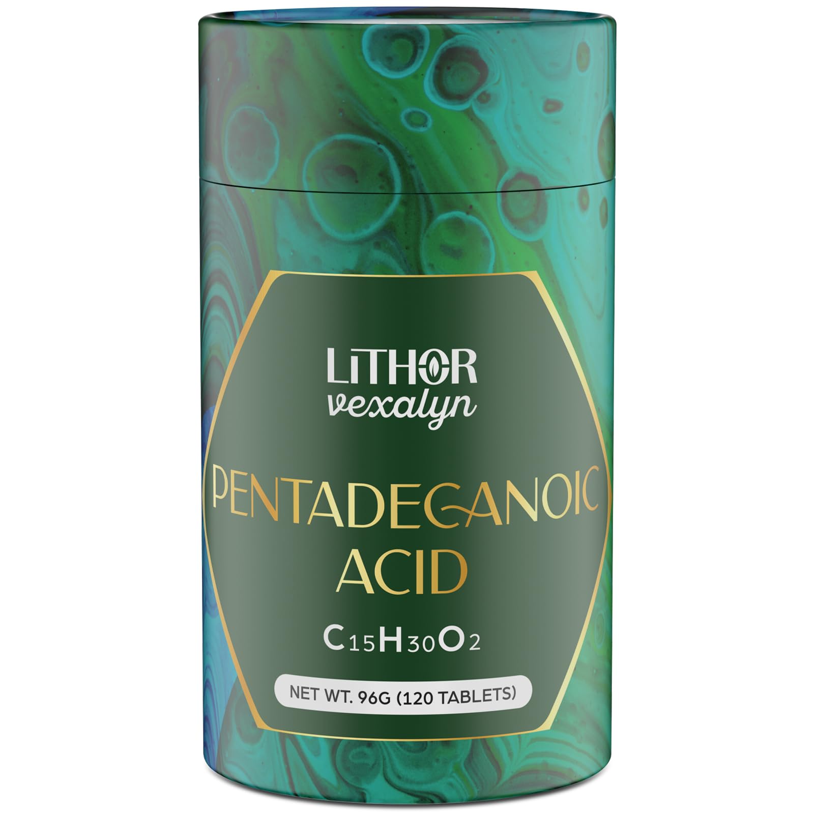 Lithorvexalyn Pentadecanoic Acid, C15:0 Supplement, High Altitude Sheep Milk Sourced, 120 Tablets