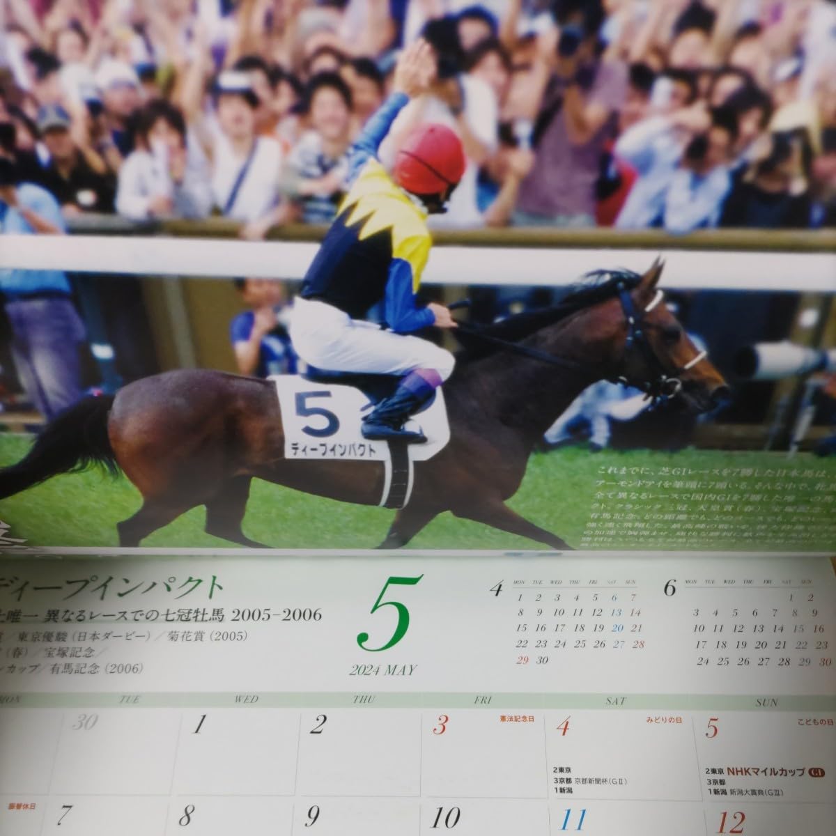 Amazon.co.jp: JRA 2024年カレンダー 70周年アニバーサリー 競馬