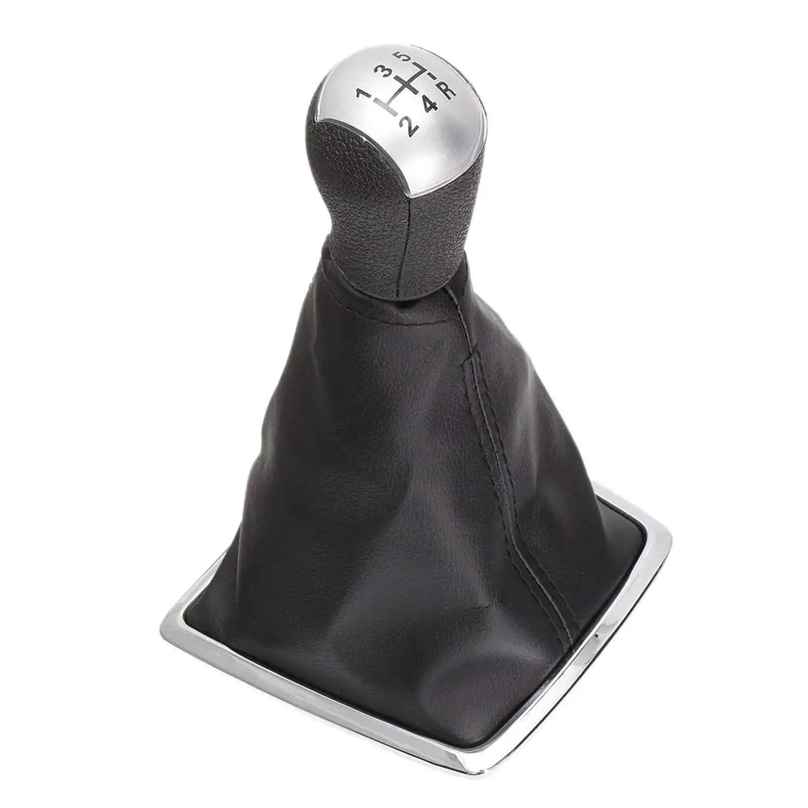 MCNVNEFSAW 5-Speed Manual Gear Shift Knob Leather Gaiter Boot Cover Fit For Ford Focus 2 MK II 2005 2006 2007 2008 2009 2010 2011 Shift knob