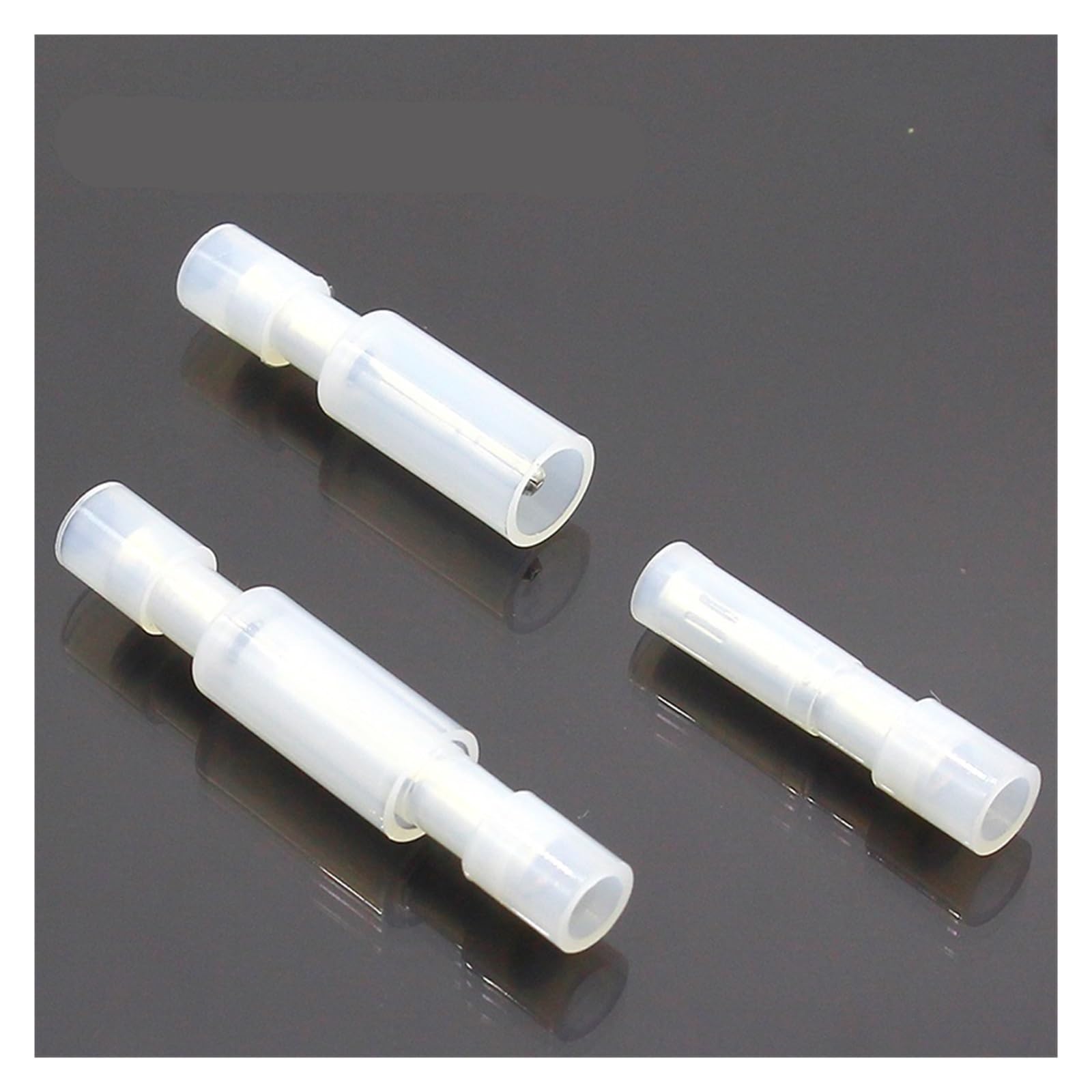 QMKADFQXF 50PCS Shaped Female Male Insulating Joint Wire Connector Electrical Crimp Terminal for 24-18 AWG White