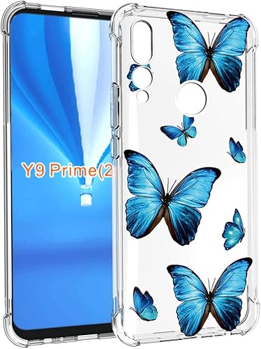 Miniatura 3 de Yerebel Funda para Huawei Y9 Prime 2019 STK-L21 Linda, funda transparente y flexible de TPU de silicona de goma suave para Huawei Y9 Prime 2019