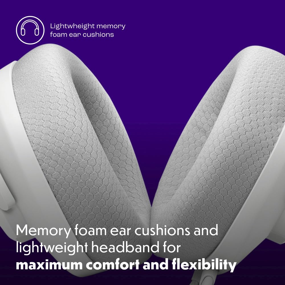 JBL Quantum 100M2 - Auriculares para Juegos con Cable omnidireccional, micrófono Desmontable con opción de Silencio y Almohadillas de Espuma viscoelástica Cubiertas de Tela, compatibles con Todas Las