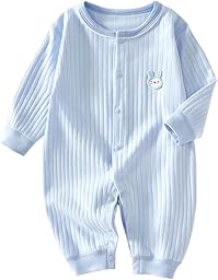 [Baby Nest] ベビー服 男の子 長袖カバーオール 新生児 赤ちゃん 長袖ロンパース コットン 66 73 80 90