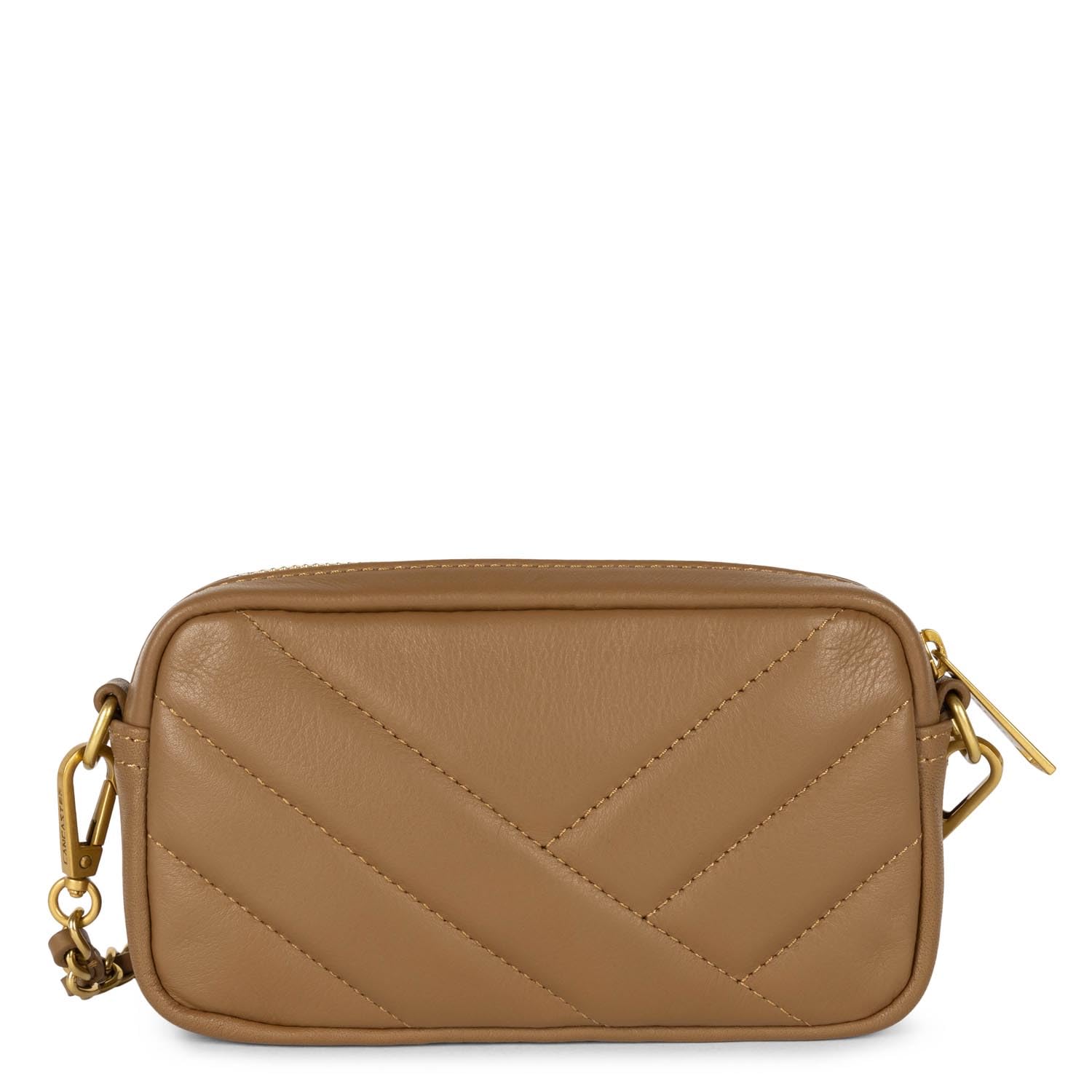 LANCASTER Mini etui na smartfona - Miękki wyściełany Camel