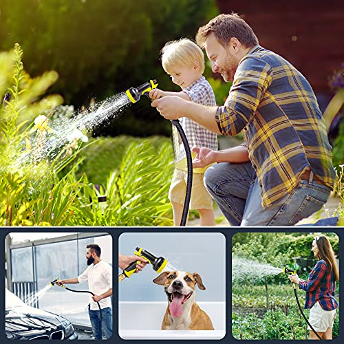 75Ft Garden Hose Expandable Hose, Flexible Water Hose With Spray Nozzle, Car Wash Hose With Solid Brass Connector, Leakproof Lightweight Expanding Pipe For Watering And Washing, Black 75Ft 75Ft Garden Hose Expandable Hose, Flexible Water Hose With Spray Nozzle, Car Wash Hose With Solid Brass Connector, Leakproof Lightweight Expanding Pipe For Watering And Washing, Black 75Ft #TOP6