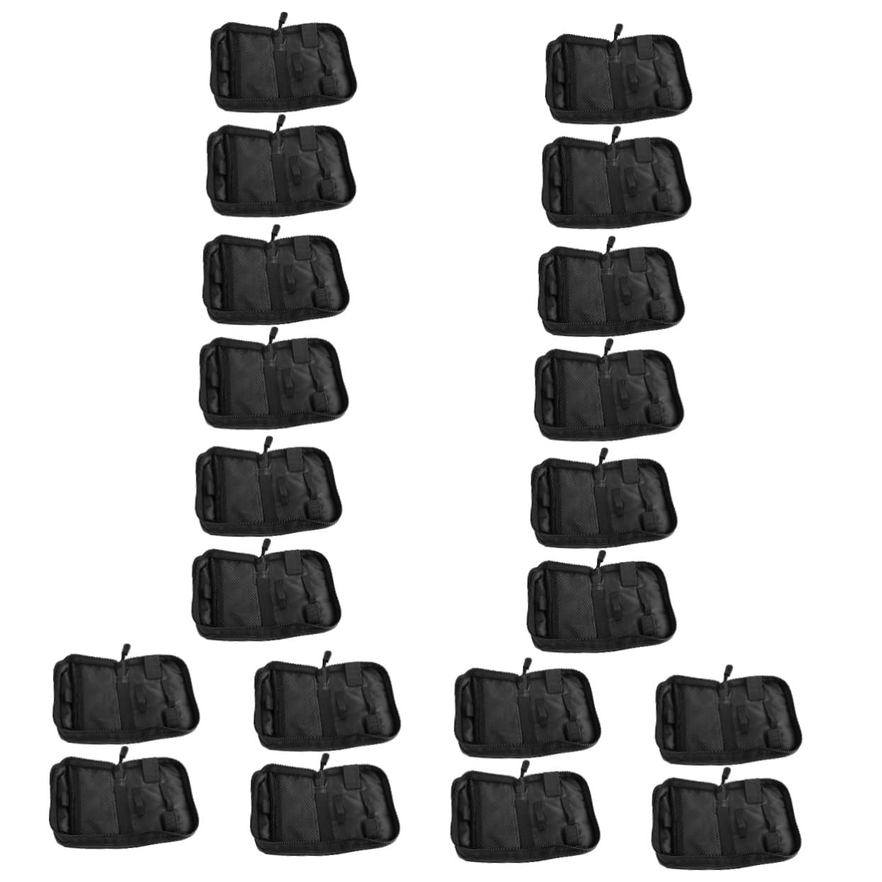 minkissy 20stücke Aufbewahrungstasche Für Blutzuckermessgerät Tragbare Oxford Tasche Schwarz Für Fingerstick-tests Für Unterwegs Und Reisen Mit Optimalem Schutz Vor Stößen Und
