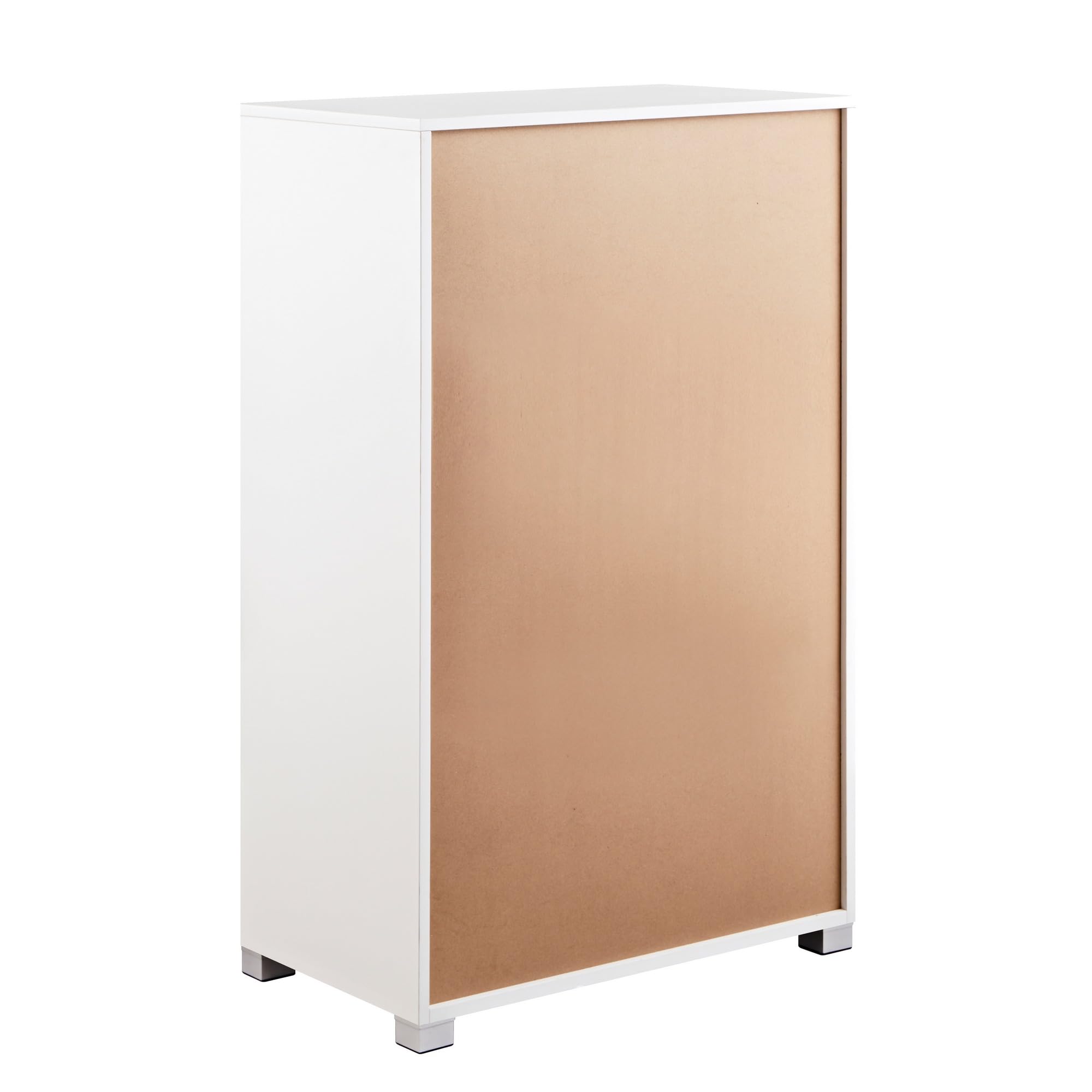 Brigros WeHome - Cassettiera Camera da Letto con 6 Cassetti 68x40x115 cm, in Legno Mobile Salvaspazio Nancy, Bianco