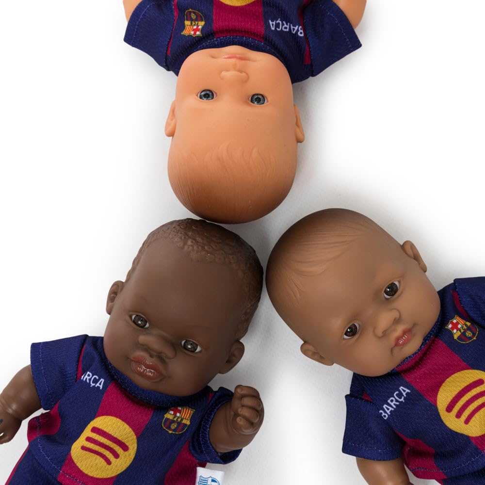 Miniland FC Barcelona Doll 21 cm with Official Blaugrana Kit, Articulated and Collectible Barça Football Doll - Image 4