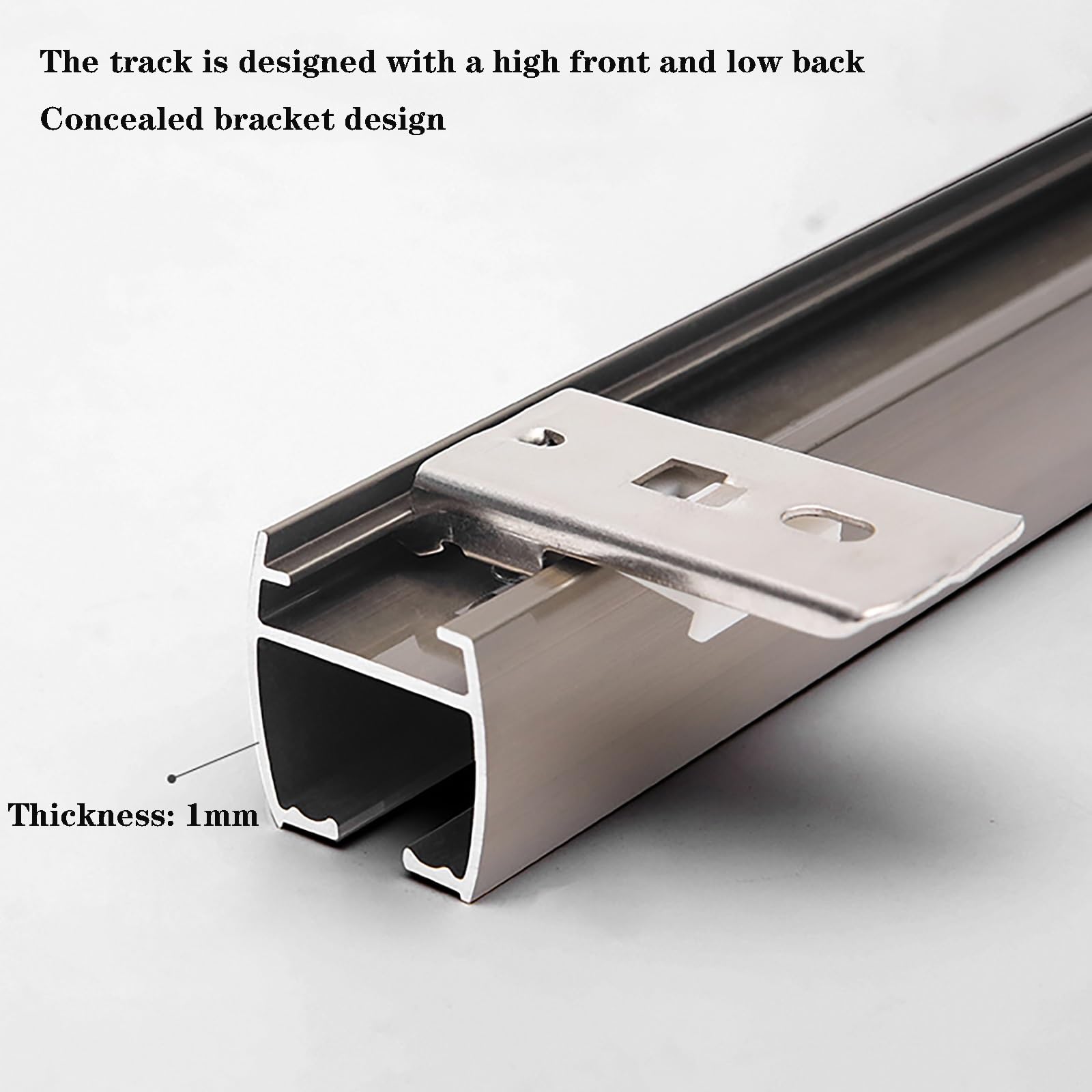 Heavy-Duty dubbele rij plafond railsysteem - aluminium gordijnrail voor