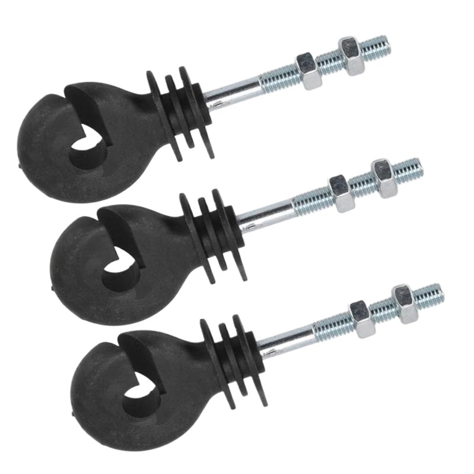 Anillo Aislador Aisladores Aisladores de tuerca plana, espiral aislamiento roscado for cerca eléctrica, 50 Uds