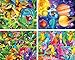 MasterPieces Glow in the Dark 4-pack Multipack 100 Piece Puzzles
