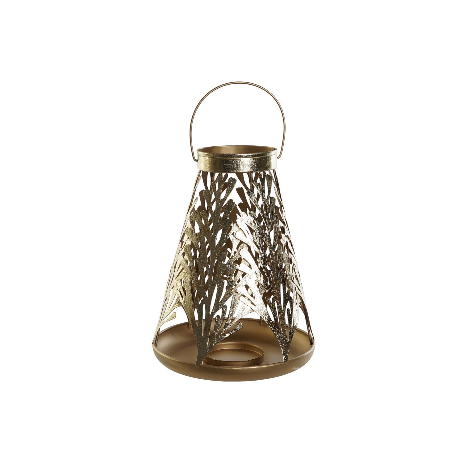 Farola metal 25x25x42 dorado : l'éclat du métal doré de prestige