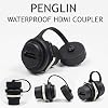 PENGLIN 5PCS Acoplador de Panel HDMI 2.0 Impermeable Hembra a Hembra | Estándar HDMI 2.0, Soporte 4K@60FPS y HDR, Instalación Rápida por Conexión Directa, Clasificación IP67 Impermeable 3
