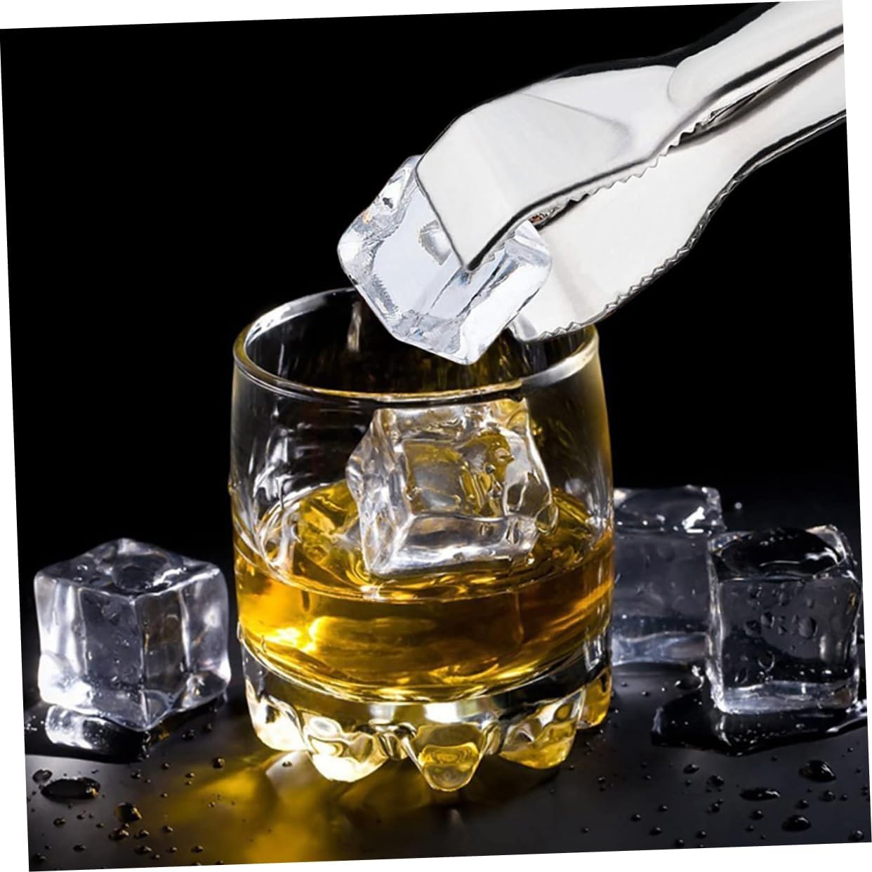 ABOOFAN 2Pcs Stainless Steel Serving Tongs Food Grade Small Tongs for Appetizers Sugar Cubes and Ice Kitchen Utensils Grip for Parties and Bars