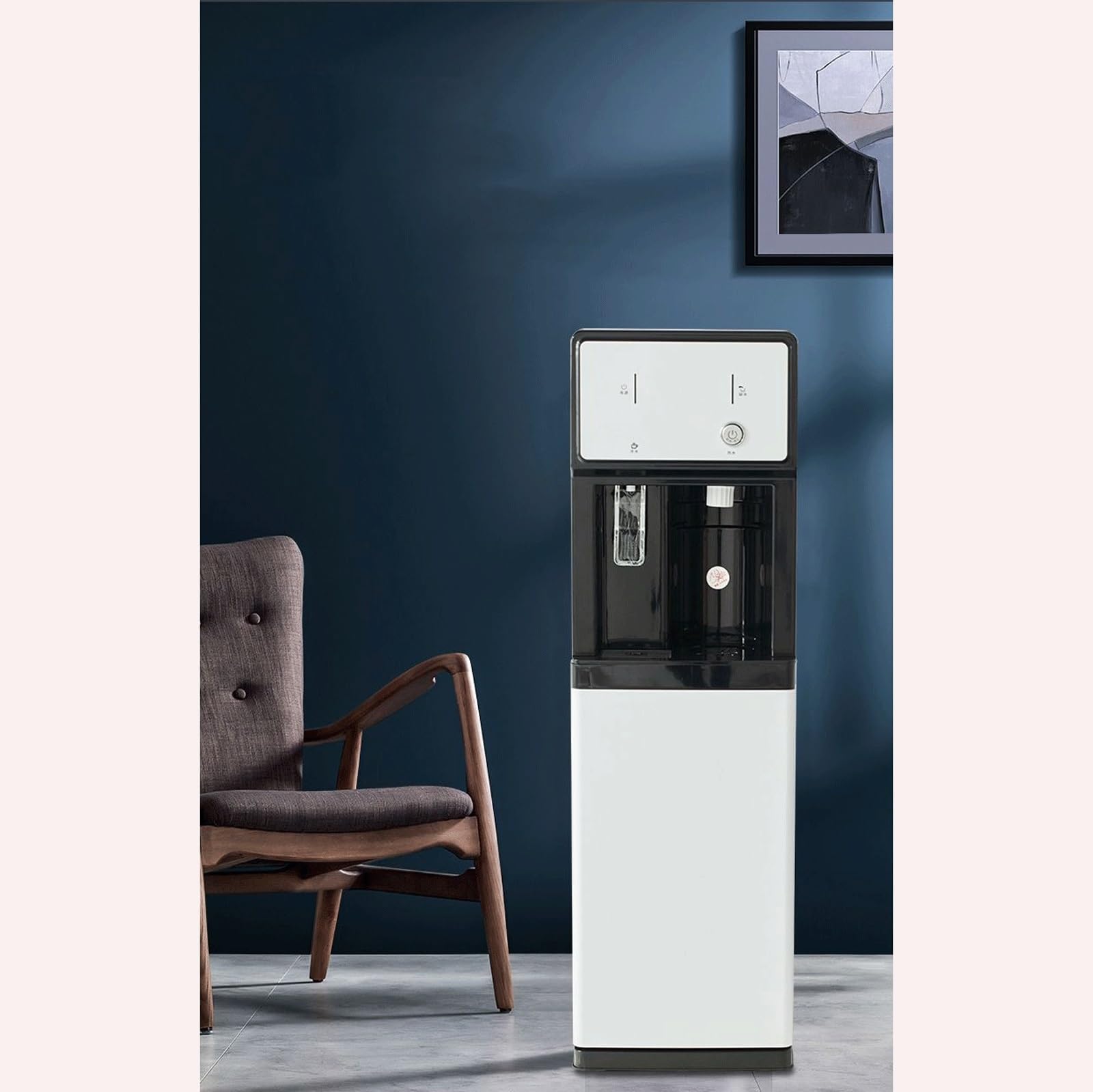 JBKYANAN Water Cooler-Freestanding Mains Fed Unit Loading Water Dispenser,Hot and Cold/Ice Water Cooler Dispenser,Mains Plug Socket Required for Home and Small Business Use