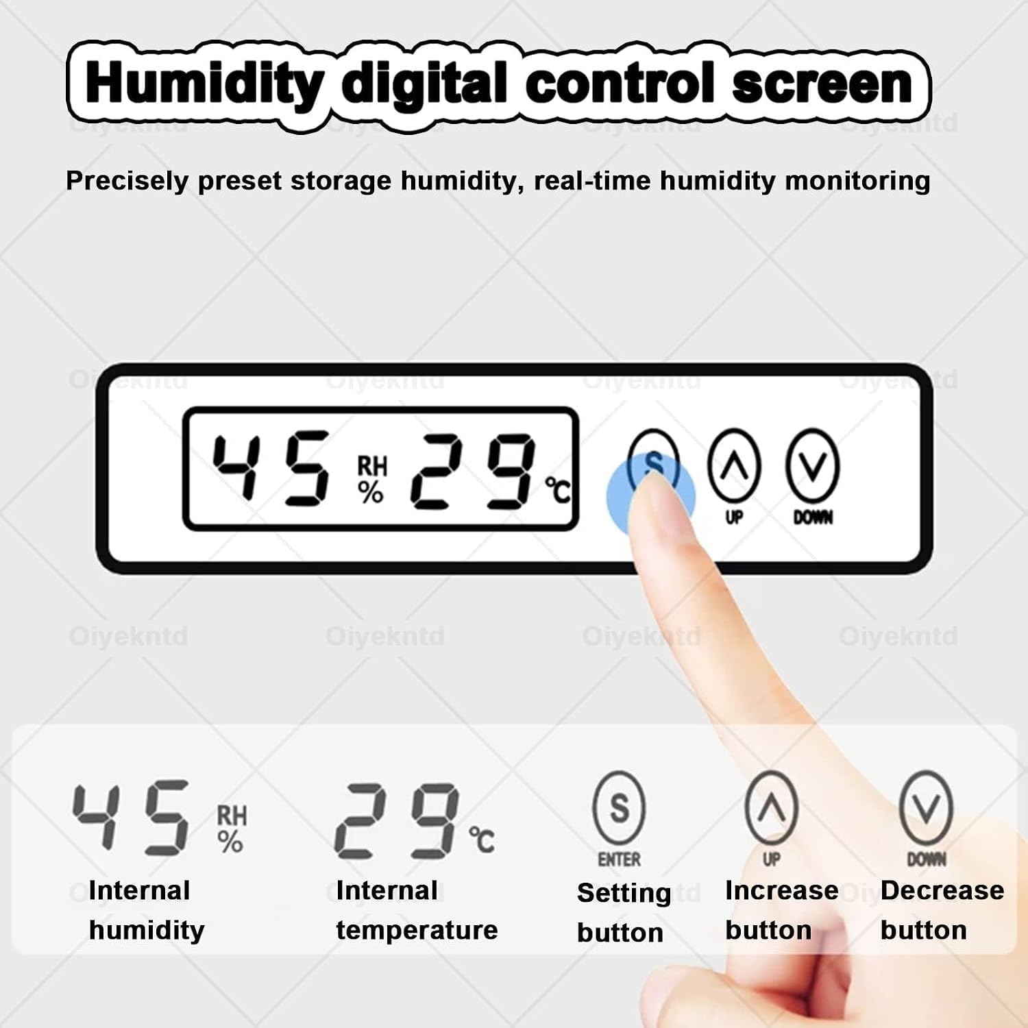 Gabinete Secador y Almacén para Filamento 3D con Control de Humedad Automático, Diseño Hermético, Pantalla LCD y Múltiples Capacidades, Compatible con PLA ABS PETG TPU Nylon PC,115L