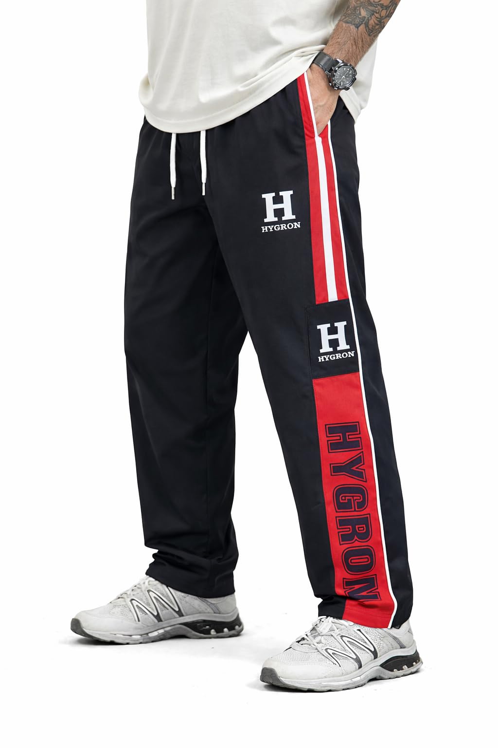 hygron Men’s Track Pants Joggers with Drawstring Waist, Lightweight Athletic Lounge Pants, Breathable Sportswear for Gym, Running & Casual Wear-picture-26