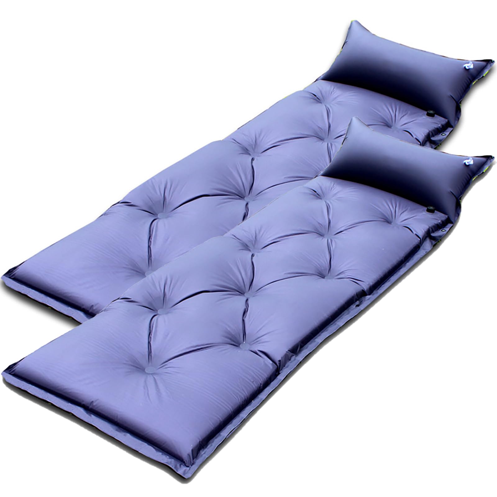 Colchoneta De Camping Autoinflable con Almohada Integrada, Esterilla, Colchón De Camping Ligero E Impermeable, Cama De Viaje Enrollable para Senderismo Y Mochileros