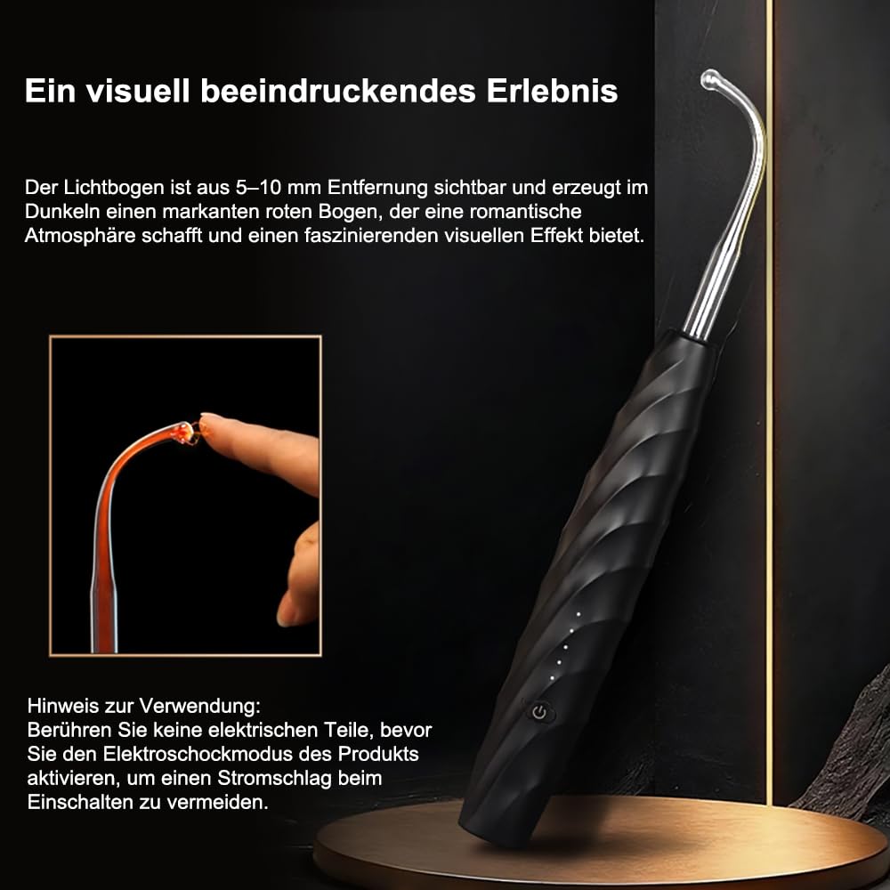 SM Elektro Shock Massagestab Nippel, klitoris,Anal, Penis, G-Punkt Stimulation 5-Frequenz-Elektroschock Foltergerät 4 austauschbare Köpfe BDSM Masturbation Erotik Sex Spielzeug Für Männer Frau Paare
