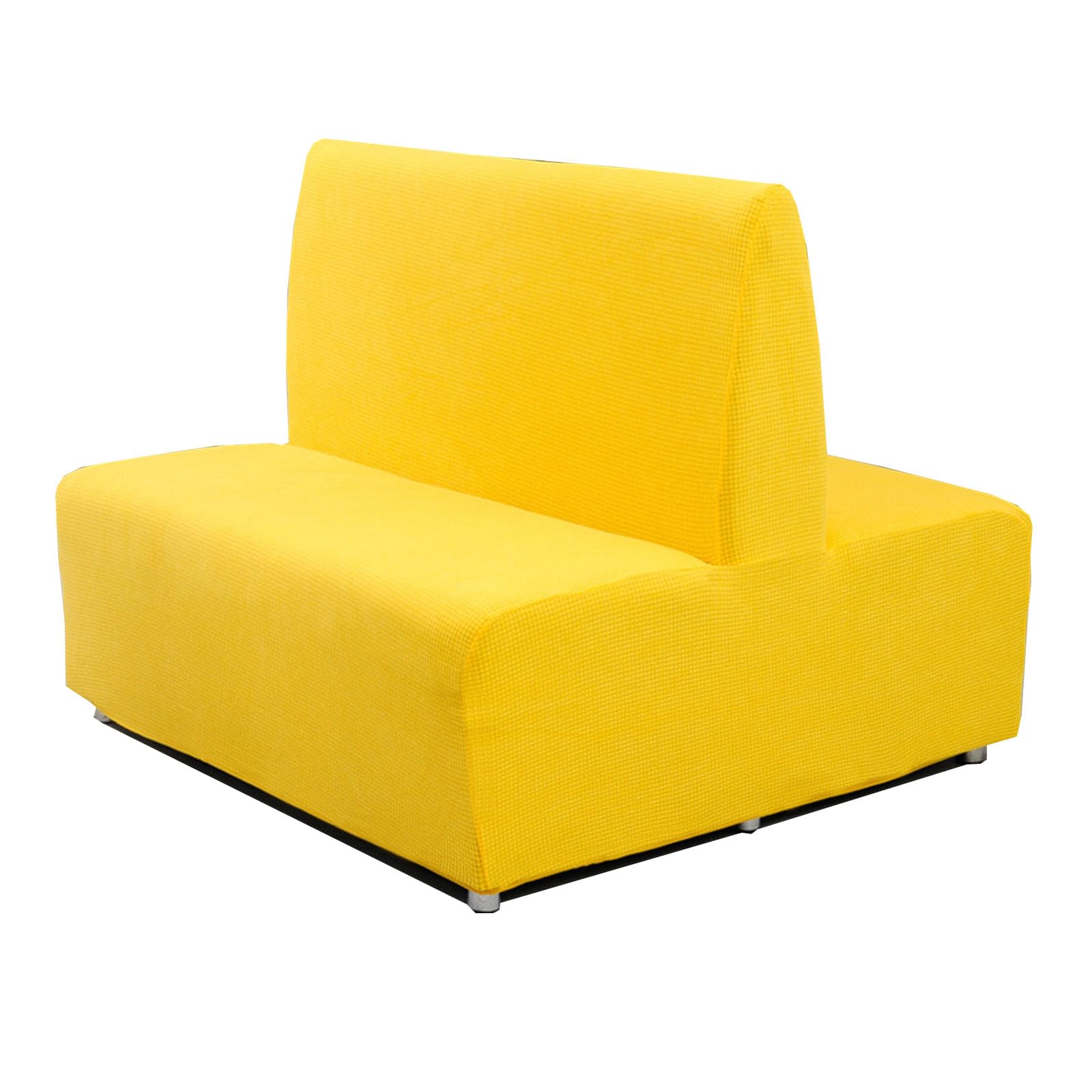 Leomix Armless Sofa Card Seat Cover, Futon Cover Stretch Protector Slipcovers, 2-Seater Settee loveseat Couch Bed Covers,I,Double sided seat