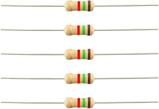 INVENTO 250Pcs 1.5K Ohm Carbon Film Resistor 1/4 W Resistance 0.25 Watt 250mW 5% Tolerance For DIY Price In India