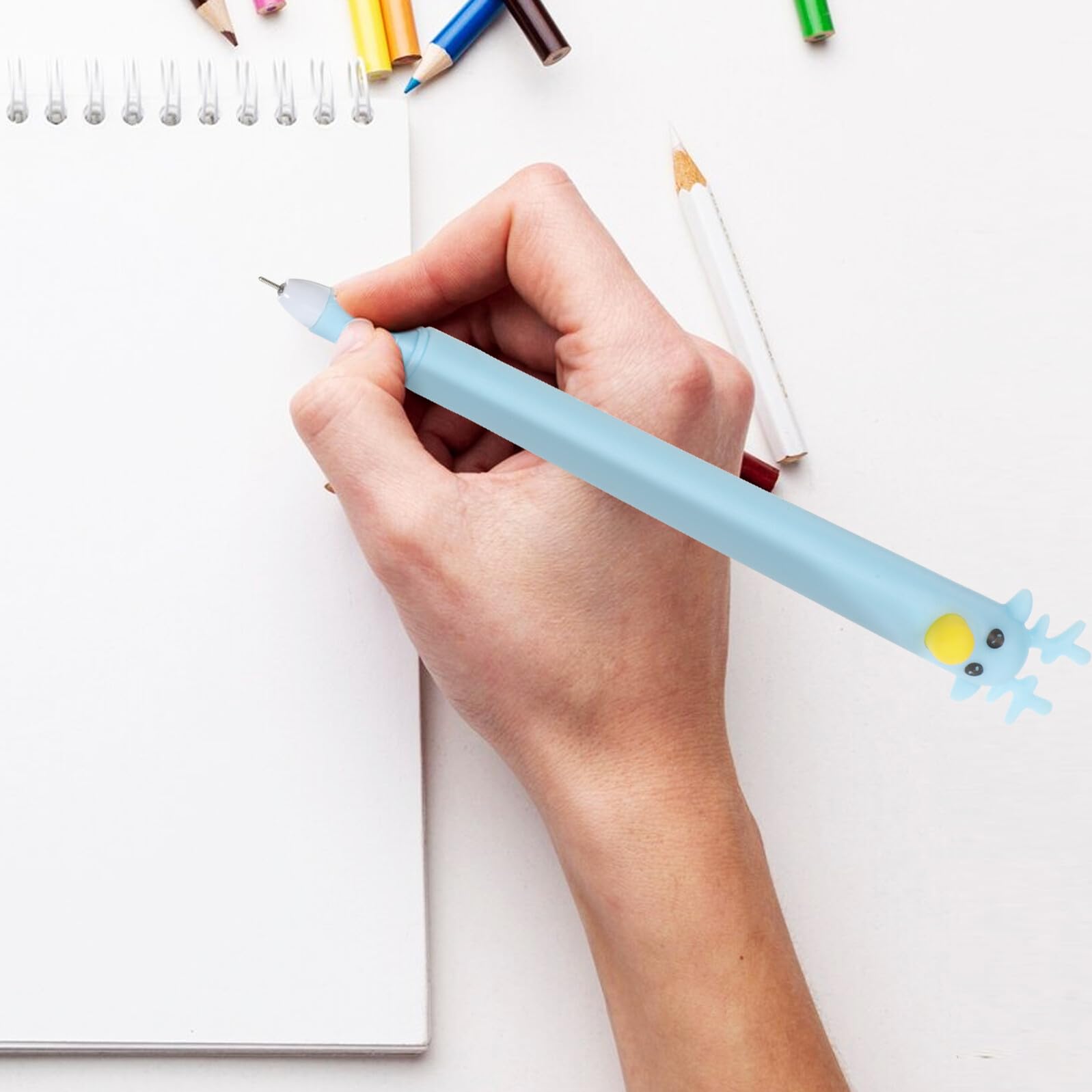 DOITOOL 36 Piezas Bolígrafos de Tinta Azul Unidades con Diseño de Navideño Bolígrafos de Bola Negro Marrón Azul Rosa para Estudiantes y Oficina Escritura y