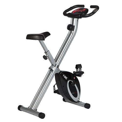 Immagine del prodotto Ultrasport F-Bike, cyclette, istruttore domestico, forma fisica cyclette pieghevole, calcolatore allenamento integrato, sensori palmari, pieghevole, 8 livelli resistenza, ideale per grandi e piccini
