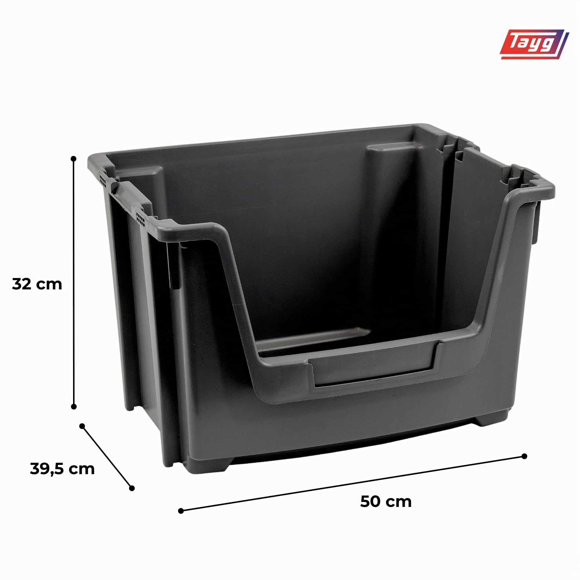 Tayg Pack 4 Cajoneras De Plástico 50 Litros - Organizador Para Armario, Almacenaje, Interior, Dormitorio, Lavadero Y Ropa, 39,5 X 50 X 32 Cm