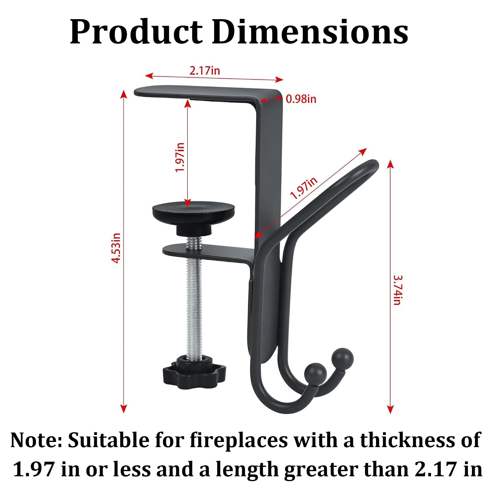 6pcs 2 en 1 Colgador de Medias y Guirnaldas para Chimenea Beforehatched