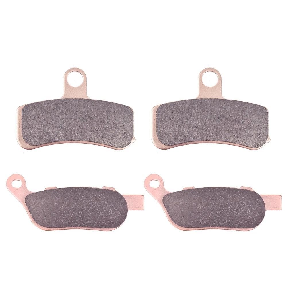 Para Har&ley Davi&dson FLSTFB Fat Boy Lo Softail 2010-2013 FXCW Rocker 2008-2009 FXCWC Rocker C 08-11 Pastillas De Freno Delanteras Y Traseras Con Base De Cobre Sinterizado Freno(Parte delantera y tra