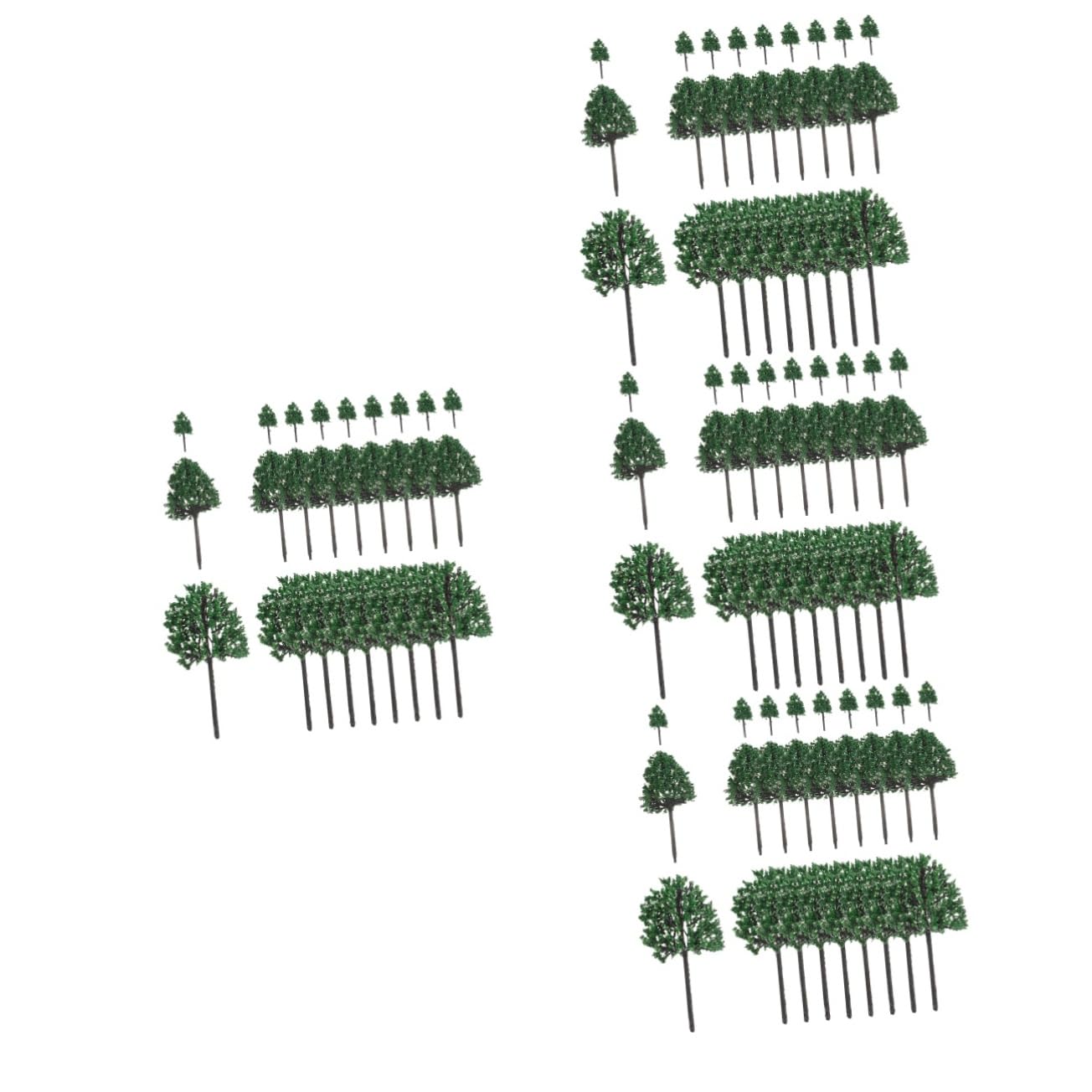 4 Set Di Modellini Di Alberi Piccoli Per Modellismo Ferroviario Finti Alberi in Miniatura Scenari Per Treni 24 Pezzi * 4