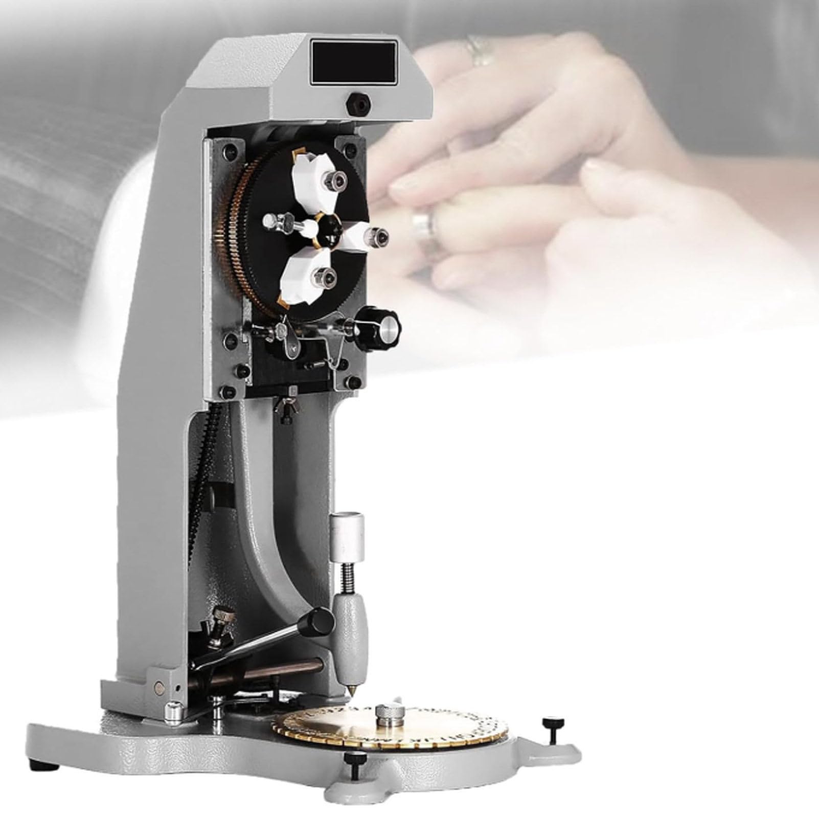 Hydravex Inside Ring Engraver Machine with 2 Fonts Dial, Double Sided Dial Ring Engraver Stamper 1.5mm-2.0mm Character Letter Block Ring Engraver Machine for Rings and Personalized Jewelry