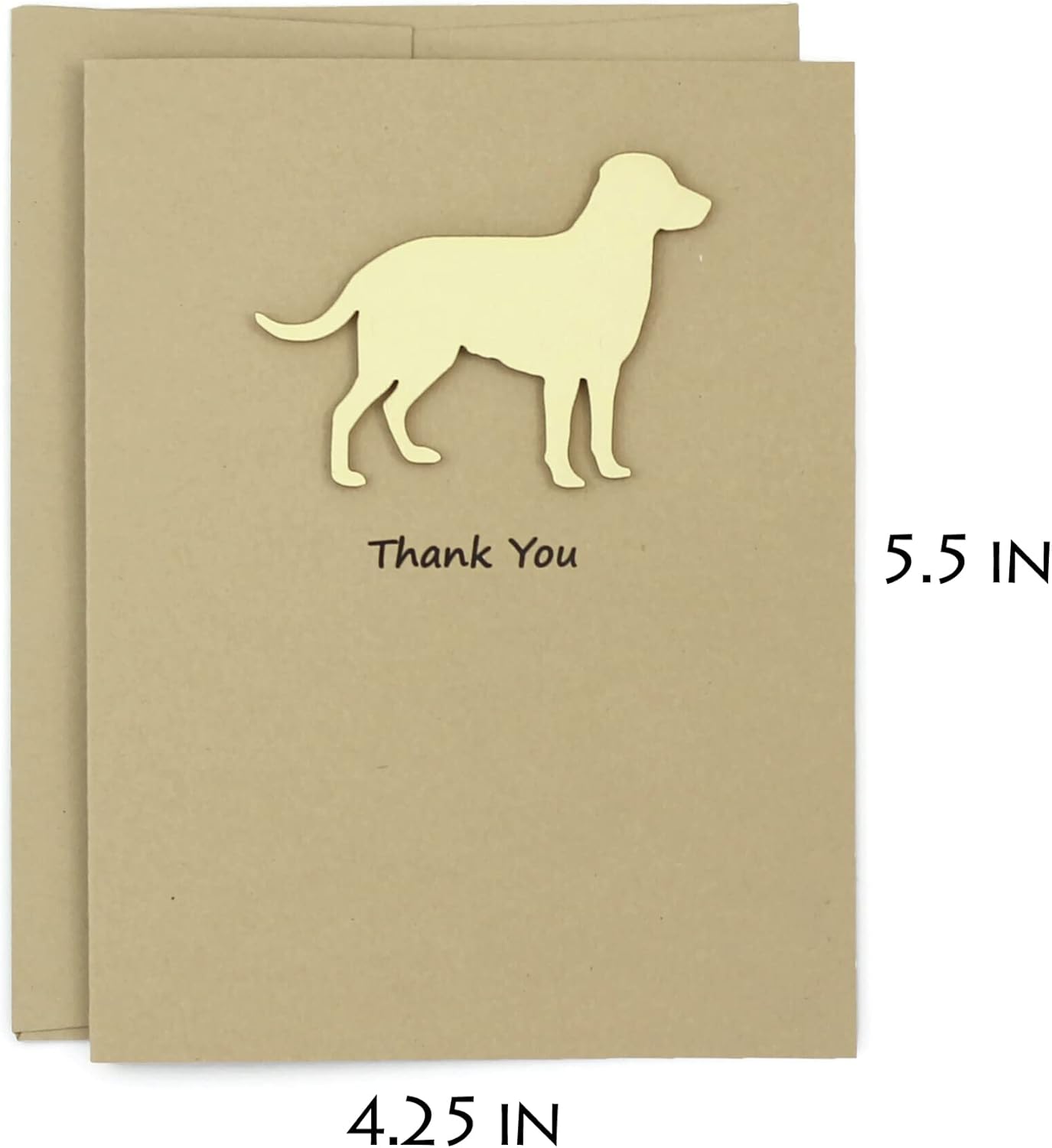 Yellow Labrador Retriever Thank You Cards Pack of 10 | Handmade Lab Notecard | Dog Greeting Card | British Lab