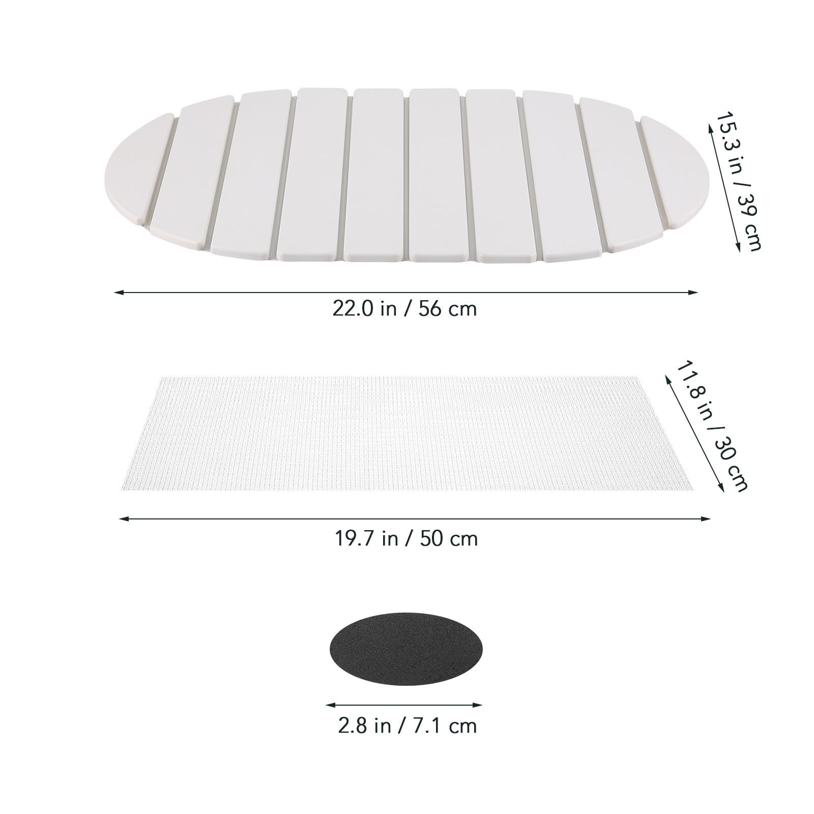 Gatuida Tapis Égouttoir Pliable en Diatomite pour Vaisselle, Coussin Drainant Blanc, Design Moderne et Peu Encombrant, Cuisine et Rangement de Vaisselle