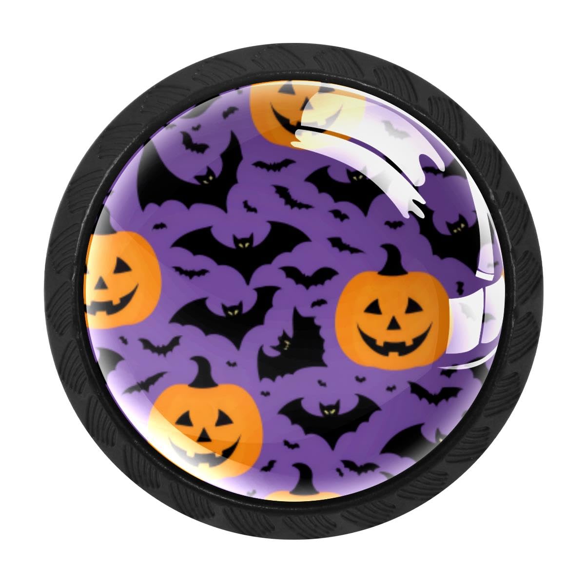 Heoeh Multi 14 4 Pcs Cabinet Knobs, Halloween Pumpkin Bats Drawer Knobs Dresser Handles