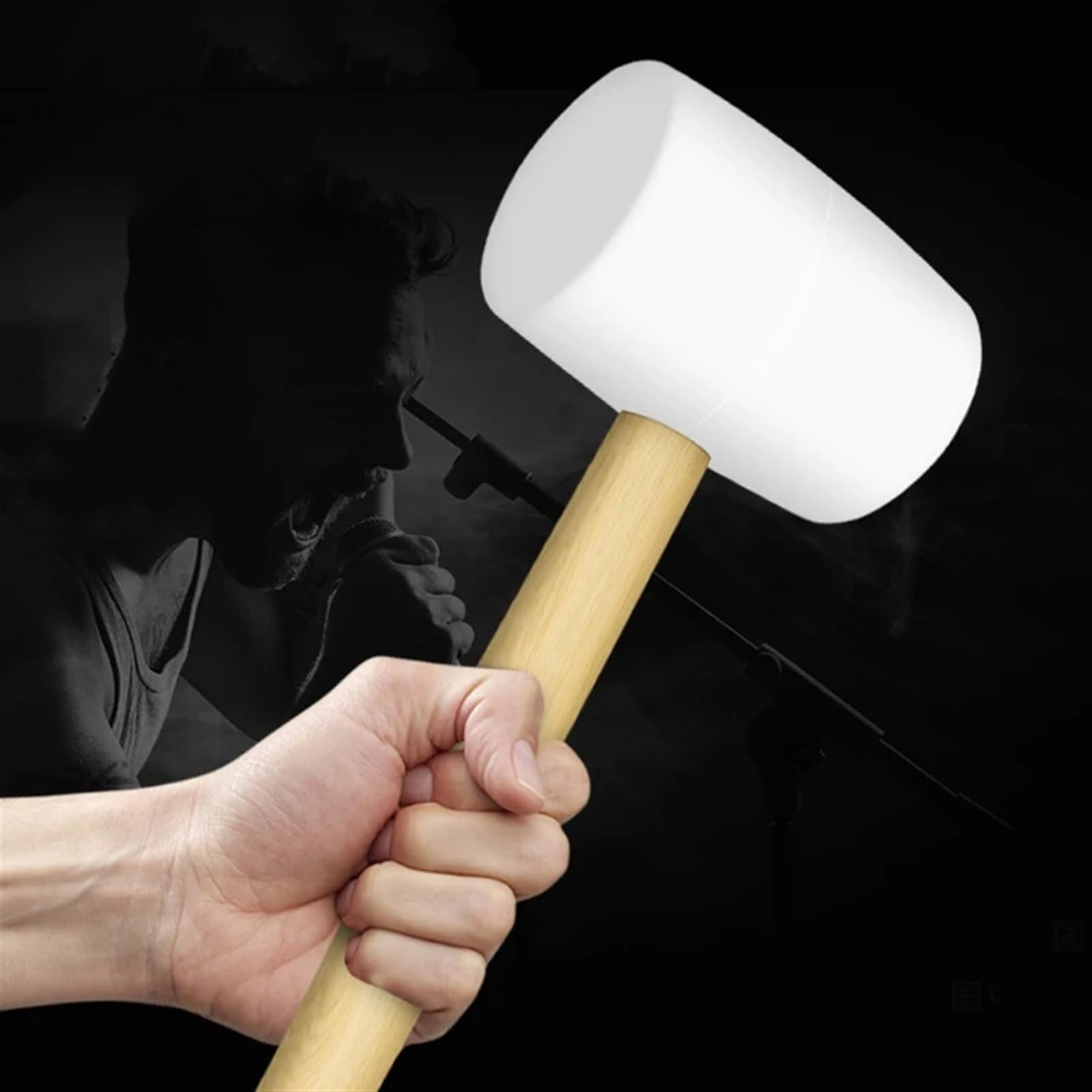 Młotek gumowy, Młotek gumowy 8 uncji do podłóg, obróbki drewna, montażu ceramiki, młotek oszczędzający pracę