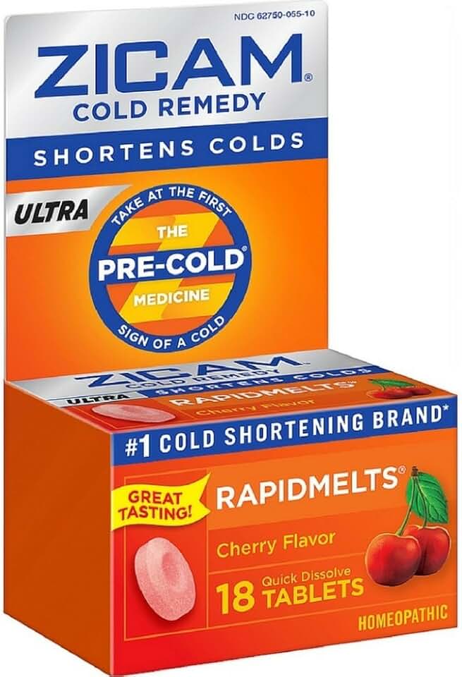 Sponsored Ad - Zicam Ultra Cold Remedy Rapidmelts Tablets Cherry - 18 Count, 3 Pack