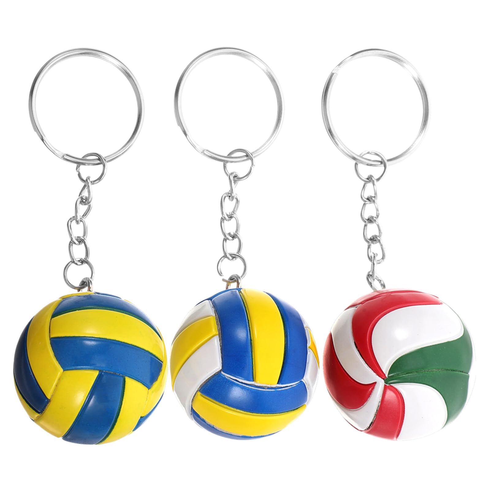 Portachiavi Pallavolo Decorativi 3 Pezzi in Plastico e Lega Multi-funzione per Portachiavi Auto e Telefono, come Gadget e Pendenti per Borsa Sportiva